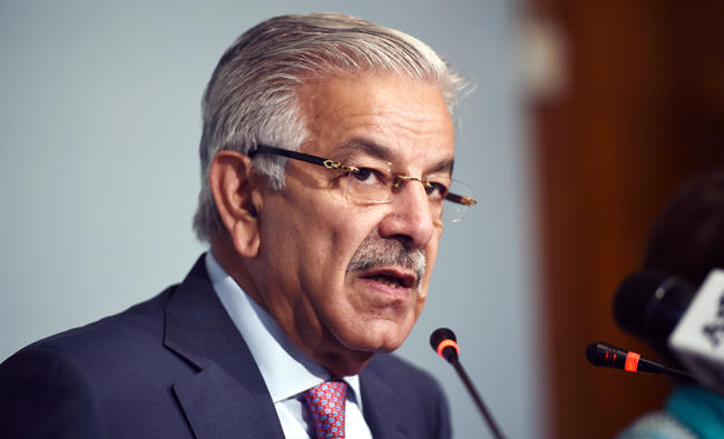 Khawaja Asif. (AFP)