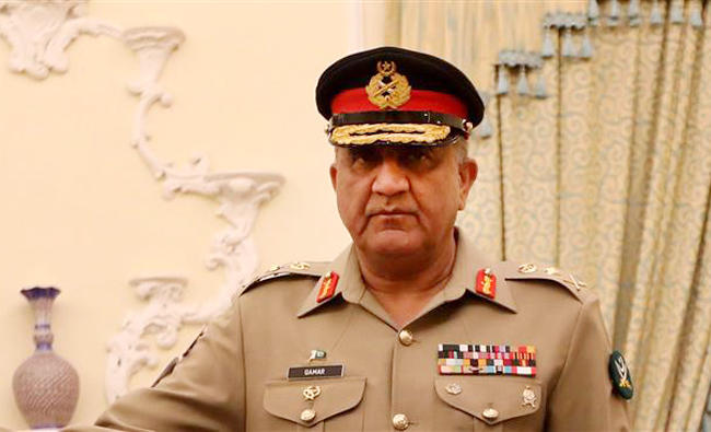 Pakistani Army Chief General Qamar Javed Bajwa. (AFP)
