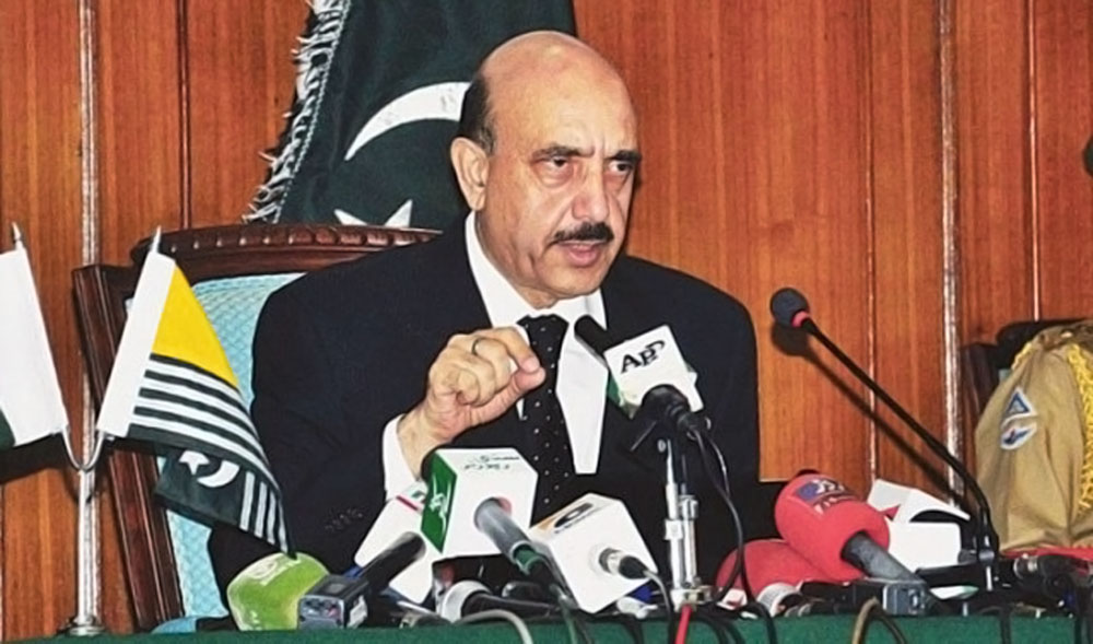 President of Azad Jammu and Kashmir Sardar Masood Khan. (APP)