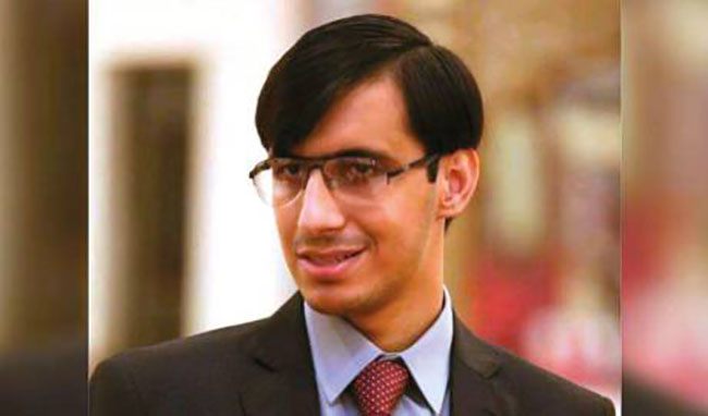 Yousaf Saleem, a visually-impaired young Pakistani, is all set to become country’s first-ever civil judge and vows to serve the society despite all the physical and societal challenges. (AN photo)