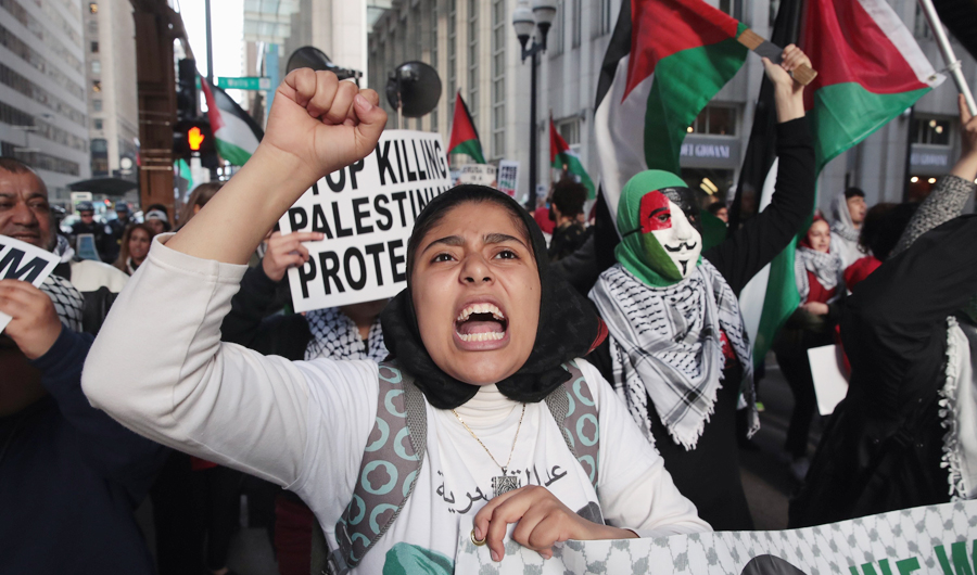 Palestine Solidarity Day will be observed in Pakistan on Friday .(AFP)