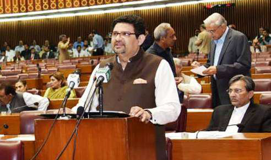 Finance Minister Miftah Ismail delivering Budget winding speech (Photo by Press Information Department)