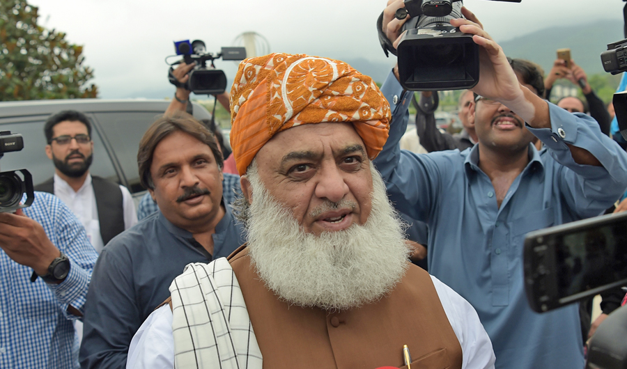 President of the Jamiat Ulema-e-Islam Maulana Fazlur Rehman. (AFP)