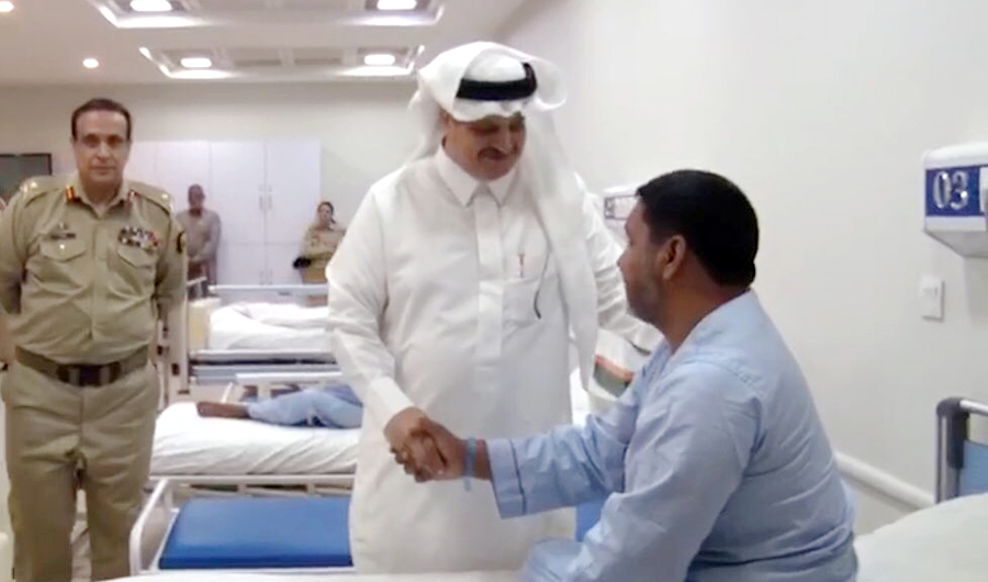 Nawaf Saeed Al-Malkiy, Saudi ambassador to Pakistan, visits the Armed Forces Institute of Rehabilitation Medicine (Photo by Saudi Embassy, Islamabad)