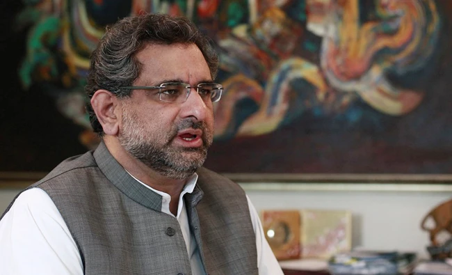 Shahid Khaqan Abbasi. (REUTERS)
