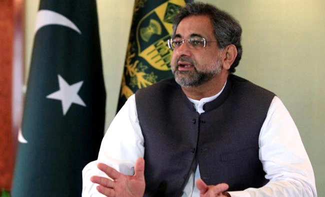 Shahid Khaqan Abbasi. (REUTERS)