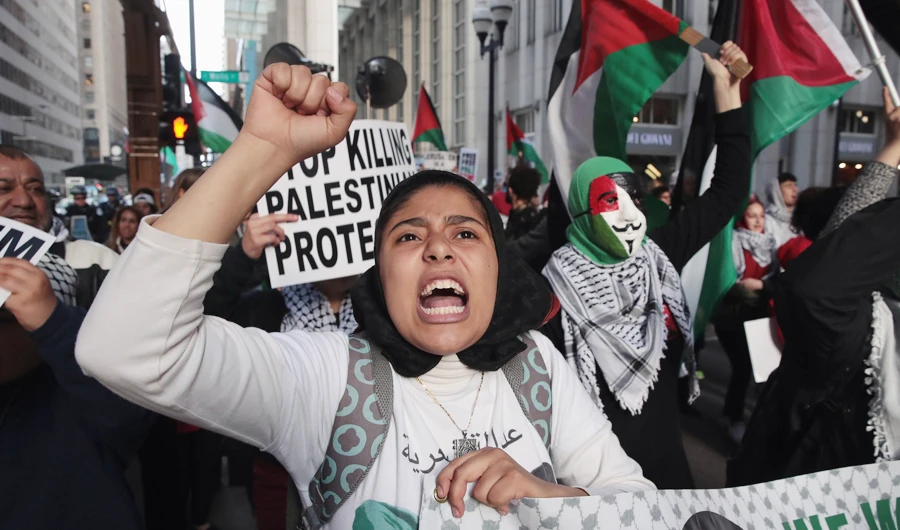 Palestine Solidarity Day will be observed in Pakistan on Friday .(AFP)