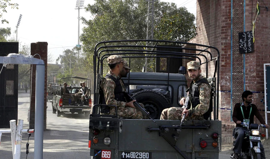 A bomb blast killed two soldiers and injured three others in North Waziristan, Pakistan. (AP)