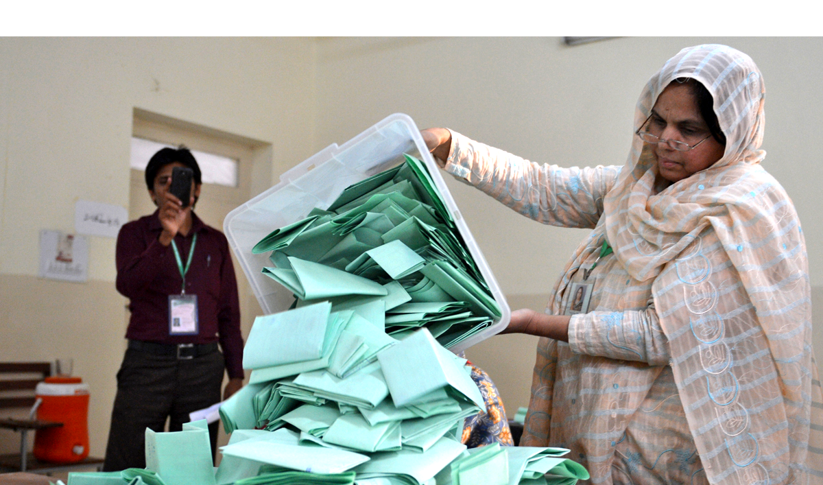 In this file photo a Pakistani election official empties a ballot box at the end of polling in Islamabad on May 11, 2013 election. Some 7.9 million Pakistanis living abroad will not be able to vote in the 2018 general elections following the Supreme Court’s decision last week that deployment of an e-voting system in haste would be harmful. (AAMIR QURESHI/AFP)