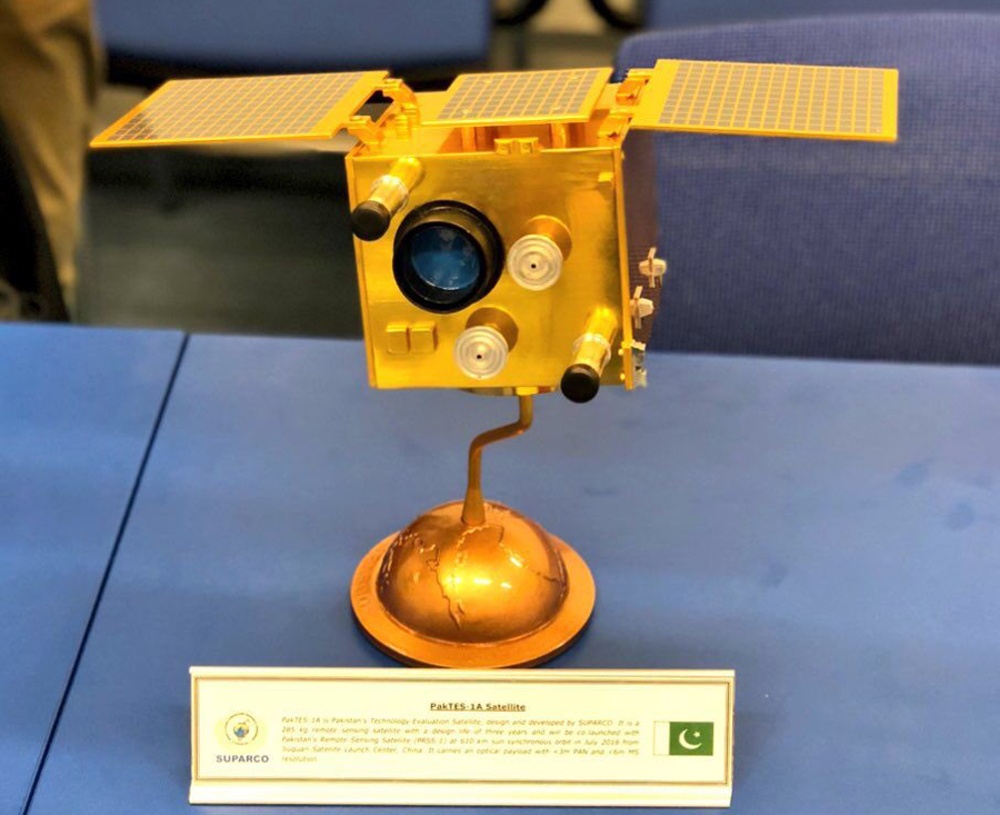 PakTES-1A, an indigenously developed remote sensing satellite, will be launched in July. (Photo courtesy: Tweeted by Foreign Office spokesman Dr. Muhammad Faisal)