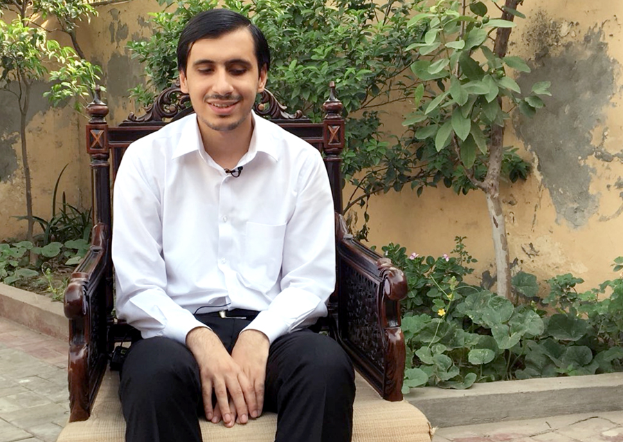 Yousaf Saleem, 25-year-old, a visually impaired lawyer, became on Tuesday the first blind judge in the history of Pakistan, after he took oath as a civil judge on Tuesday. (Photo courtesy: Yousaf Saleem's twitter account)