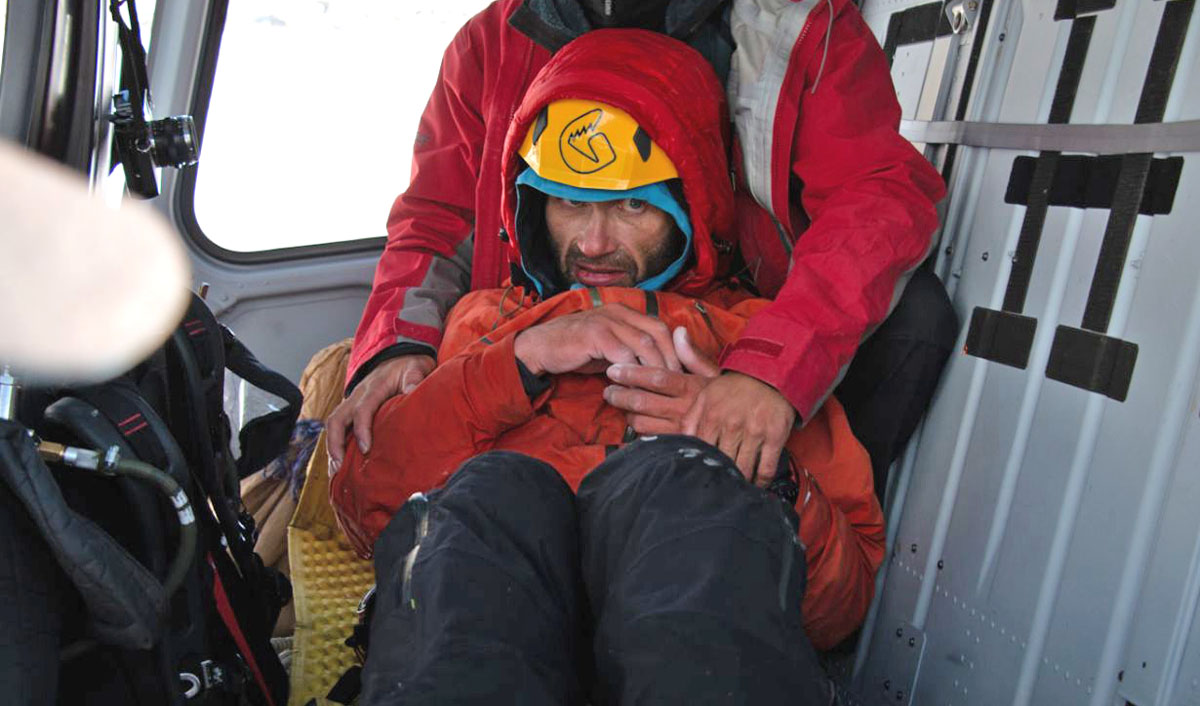 Pakistan Army aviation pilots on Tuesday rescued Russian climber Alexander Gukov from 20,650 feet high high Latok Peak in Biafo Glacier in Northern areas of the country. (Photo courtesy: ISPR)