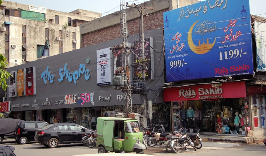 Shopping centers are opened in city of Lahore after a day’s break. (AN Photo by Malik Shafiq)