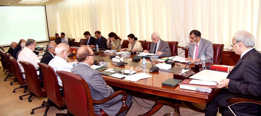 Prime Minister Justice (Retd) Nasir-ul-Mulk chairs meeting of the Federal Cabinet at PM office in Islamabad on July 18, 2018. (Source: Press Information Department)