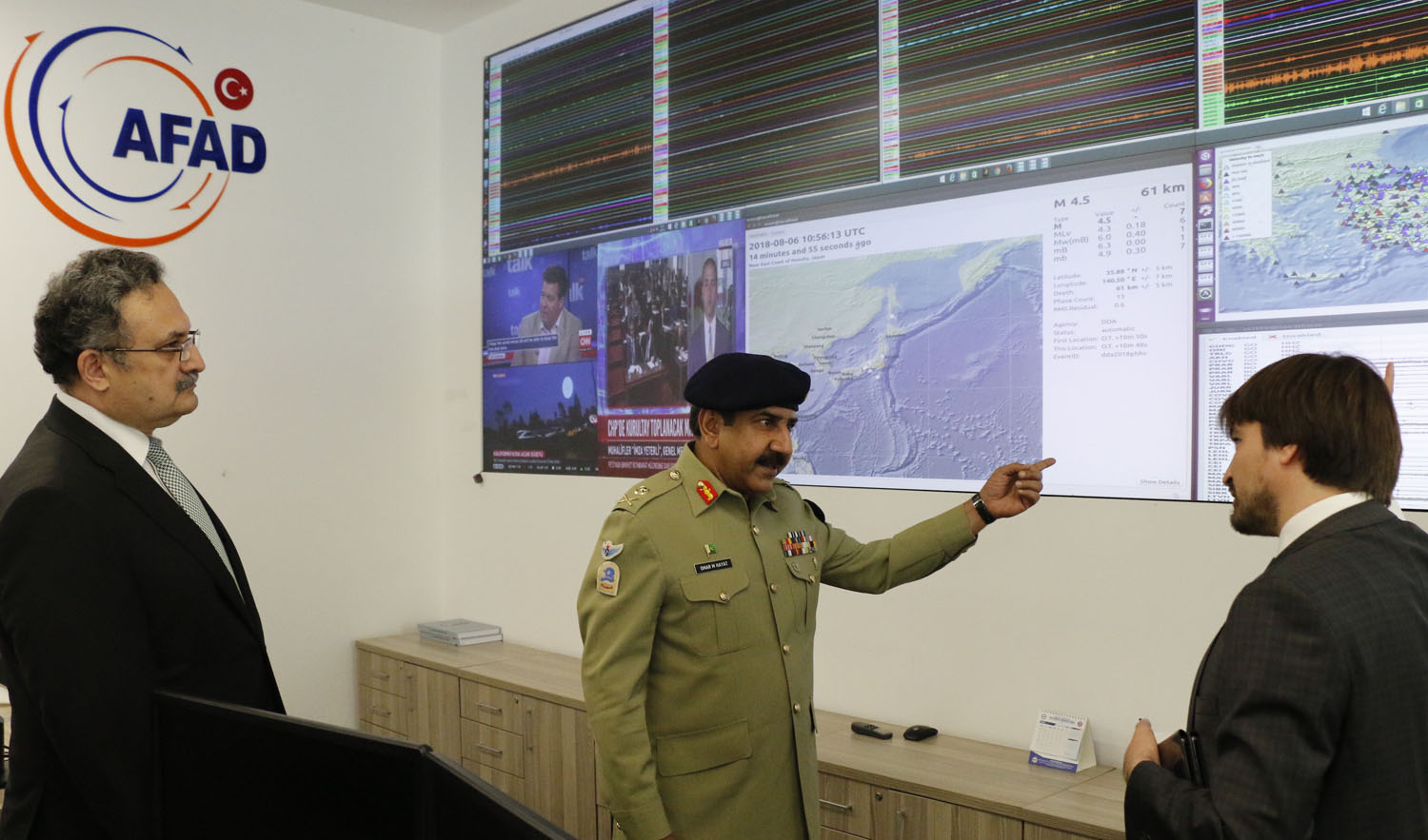Hayat visited the AFAD training center in Ankara. (Photo courtesy: Pakistani Embassy in Ankara)