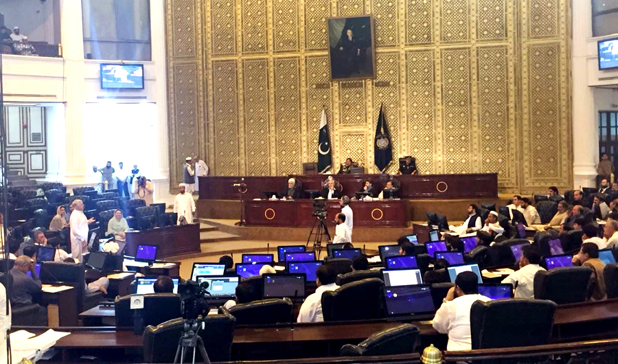 A view of the KP Assembly session on Thursday. (AN photo)