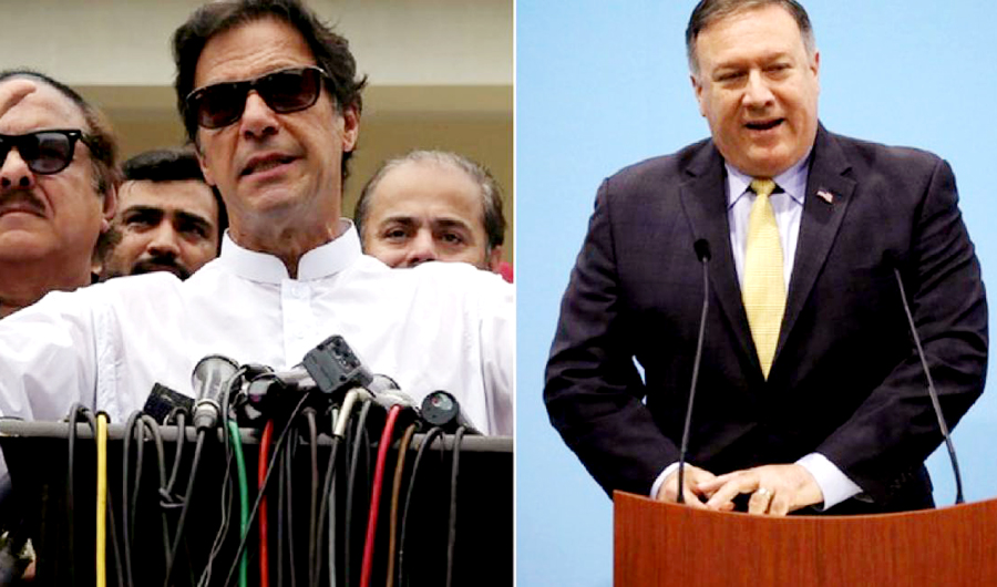 Pakistan PM Imran Khan and US Secretary of State Mike Pompeo. (REUTERS/photo)
