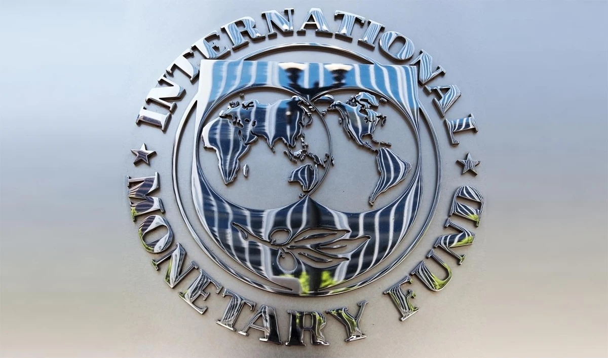 The seal of the International Monetary Fund (IMF) at IFM headquaraters in Washington, DC. (Paul J. RICHARDS/AFP)