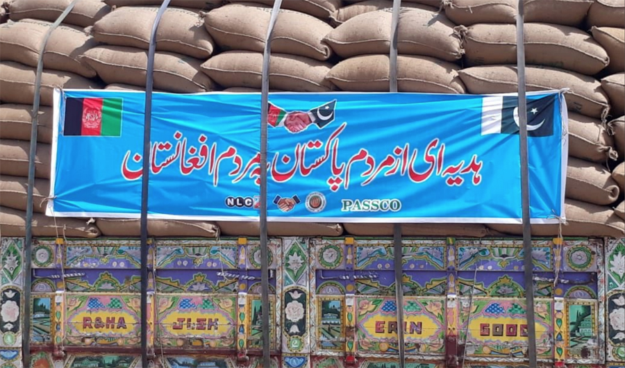 Pakistan has send on Friday 40,000 tonnes of wheat to the people of Afghanistan as a gift, one day before foreign Minister Shah Mahmoud Qureshi embarks for his first foreign visit, which will be to Kabul. ( Ministry of Foreign Affairs, Islamabad)
