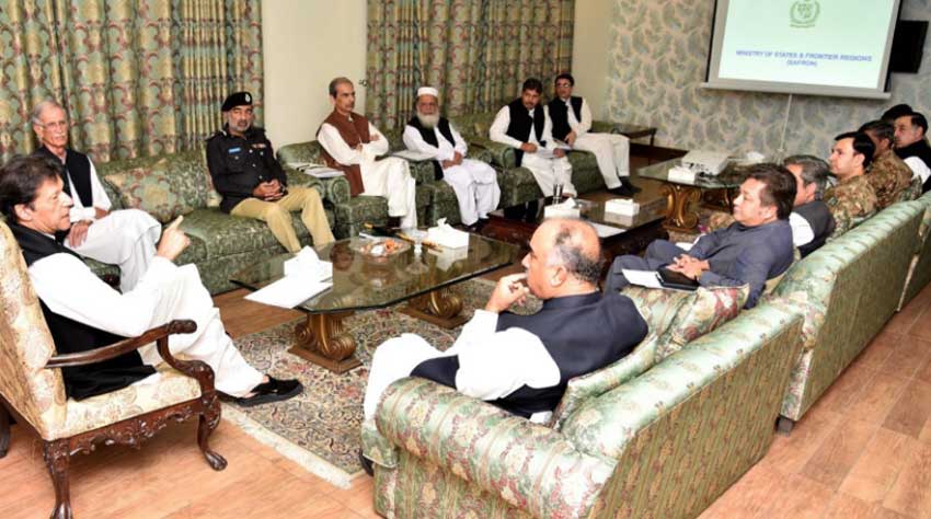 Prime Minister Imran Khan has directed that no delay should be committed in merger of former FATA with Khyber Pakhtunkhwa. (Photo courtesy: Govt of Pakistan/Twitter)