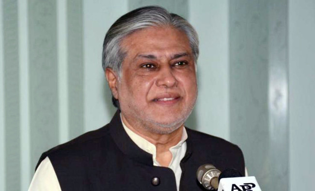 Pakistan's former finance minister Ishaq Dar. (AP)
