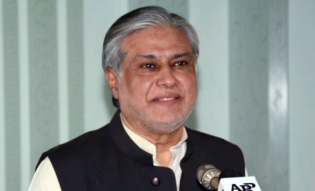 Pakistan's former finance minister Ishaq Dar. (AP)