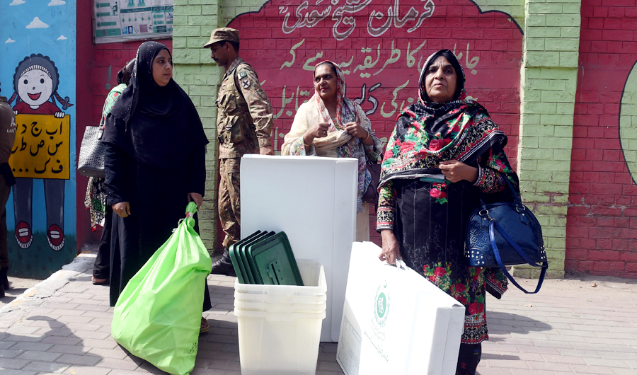 Election Commission of Pakistan said on Monday that as compared to the general elections, the by-polls on Sunday saw a considerably low voter turnout. (AFP)