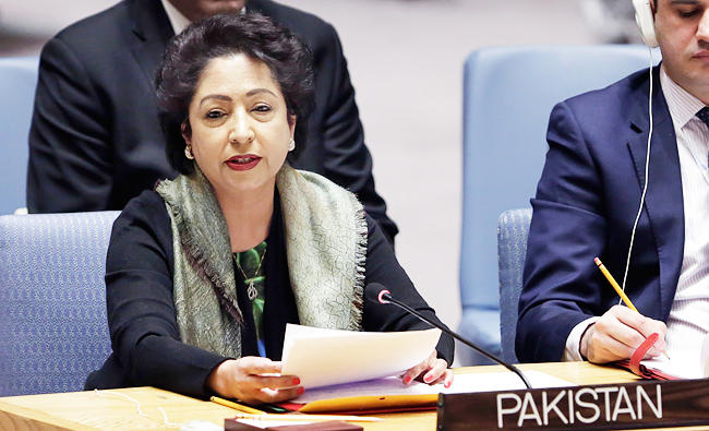 Pakistan’s UN Ambassador Maleeha Lodhi. (AP)
