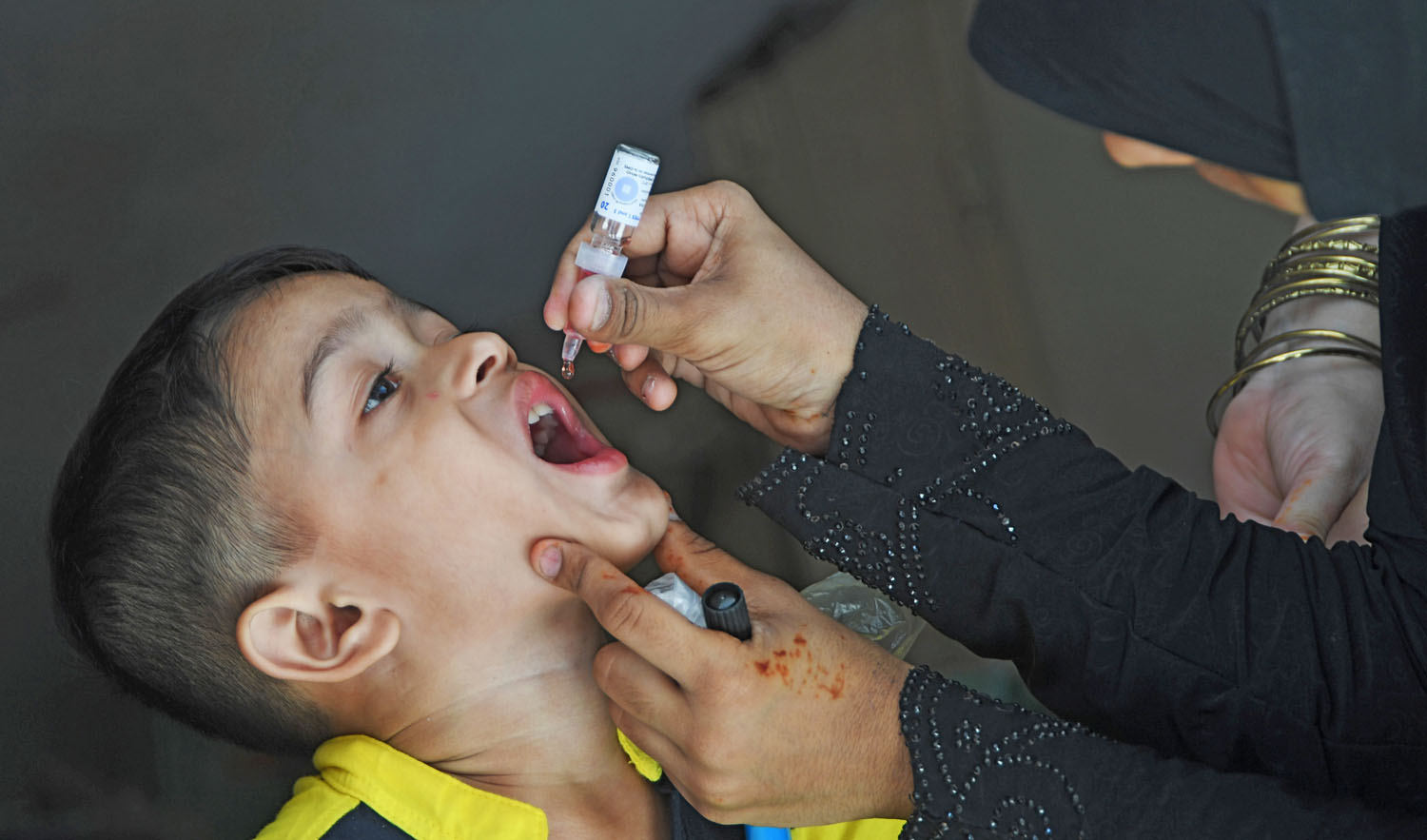 Pakistan remains one of the three last countries in the world, alongside Afghanistan and Nigeria, where polio continues to circulate. (AFP/file)