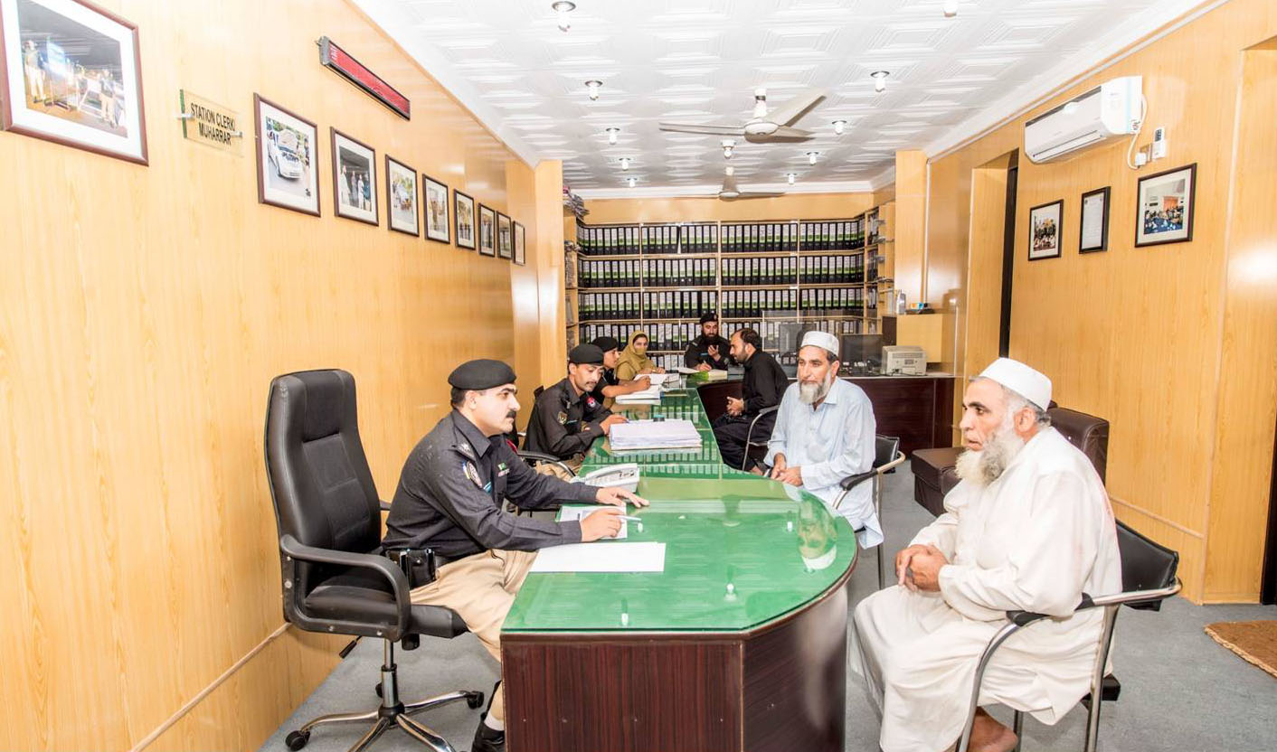 Reporting room in Hayatabad Police Station in Peshawar. (Photo courtesy: KP Police)