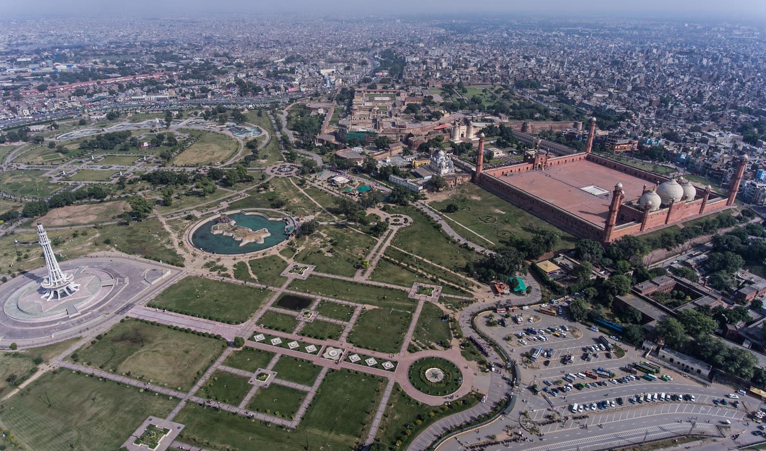 This file photo taken on Oct. 6, 2018, shows a generic aerial view of Lahore. (Shutterstock)
