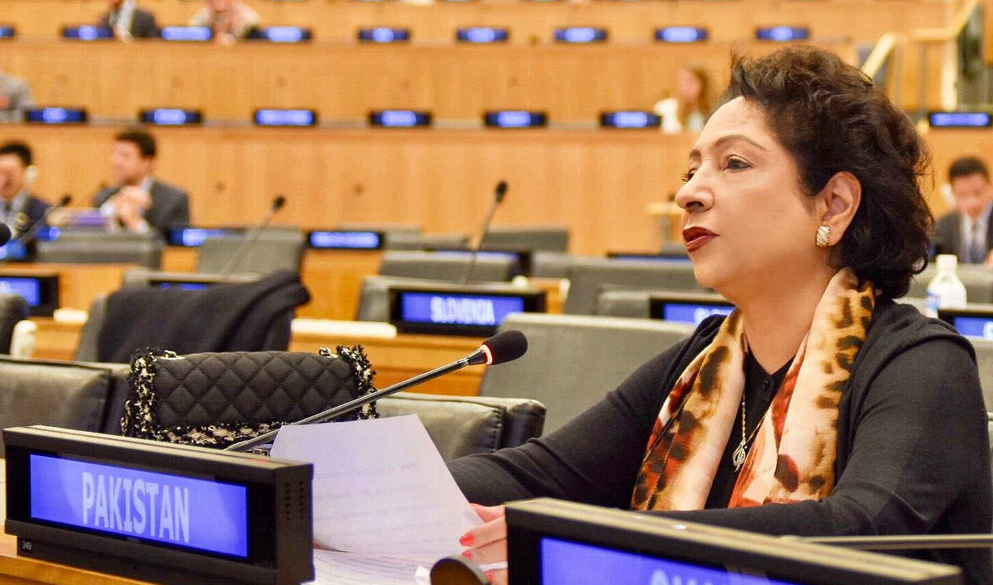 Pakistan’s Ambassador to the United Nations Maleeha Lodhi. (Photo courtesy: @LodhiMaleeha/Twitter)