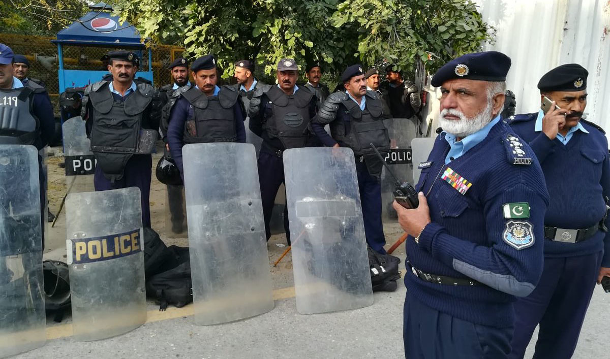 Islamabad is deploying additional security to maintain law and order. (Photo Courtesy: Deputy Commission Islamabad twitter account)