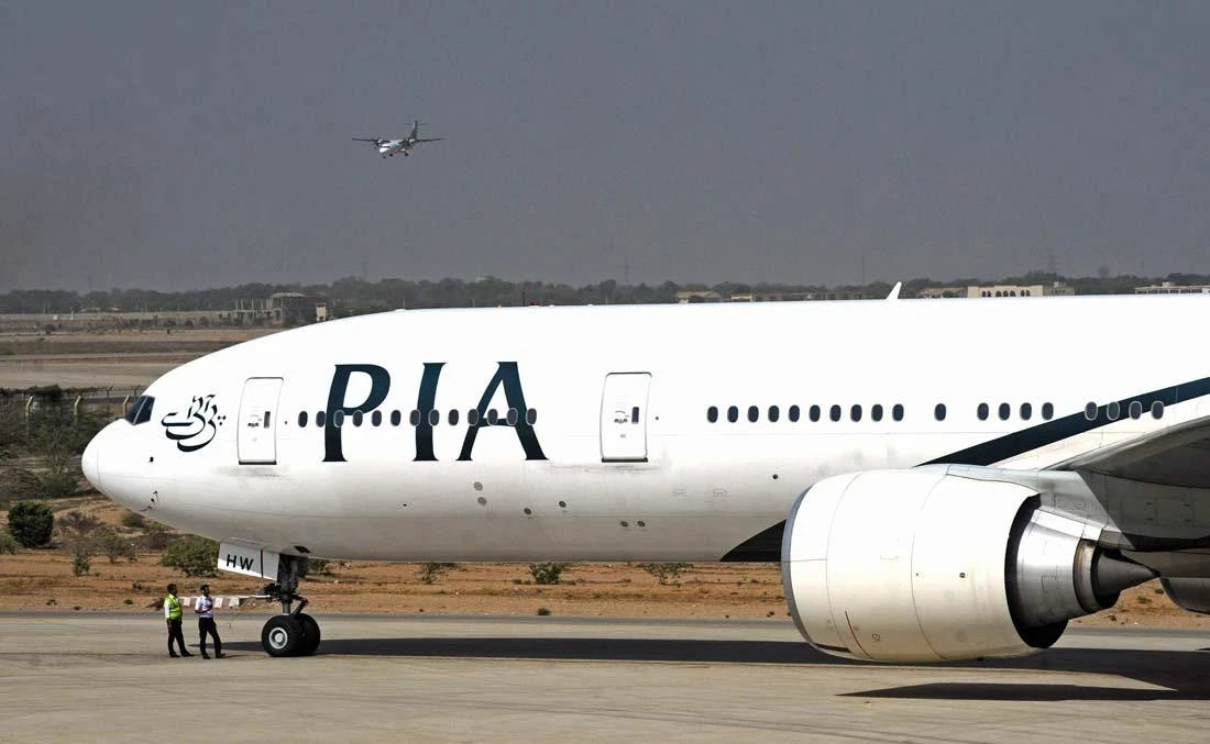 In this file photo, Pakistan International Airlines (PIA) plane taxies before take-off from Karachi International Airport in Karachi on April 21, 2010. (AFP)