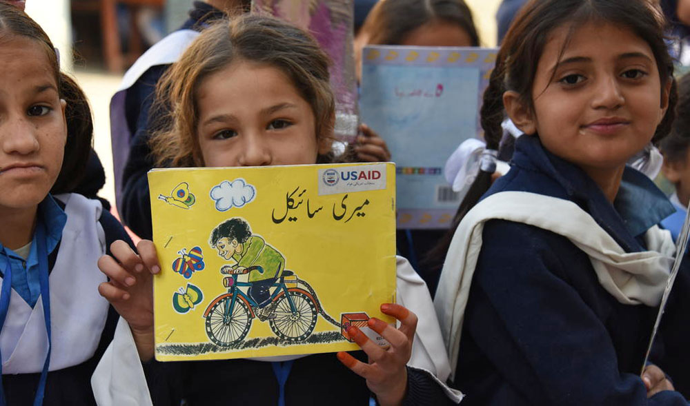 The International Rescue Committee, along with several partner organizations, is collaborating with the Pakistan Reading Project to teach more than one million girls and boys to read in a country which has one of the highest child illiteracy rates in the world. (Photo Courtesy: International Rescue Committee website)