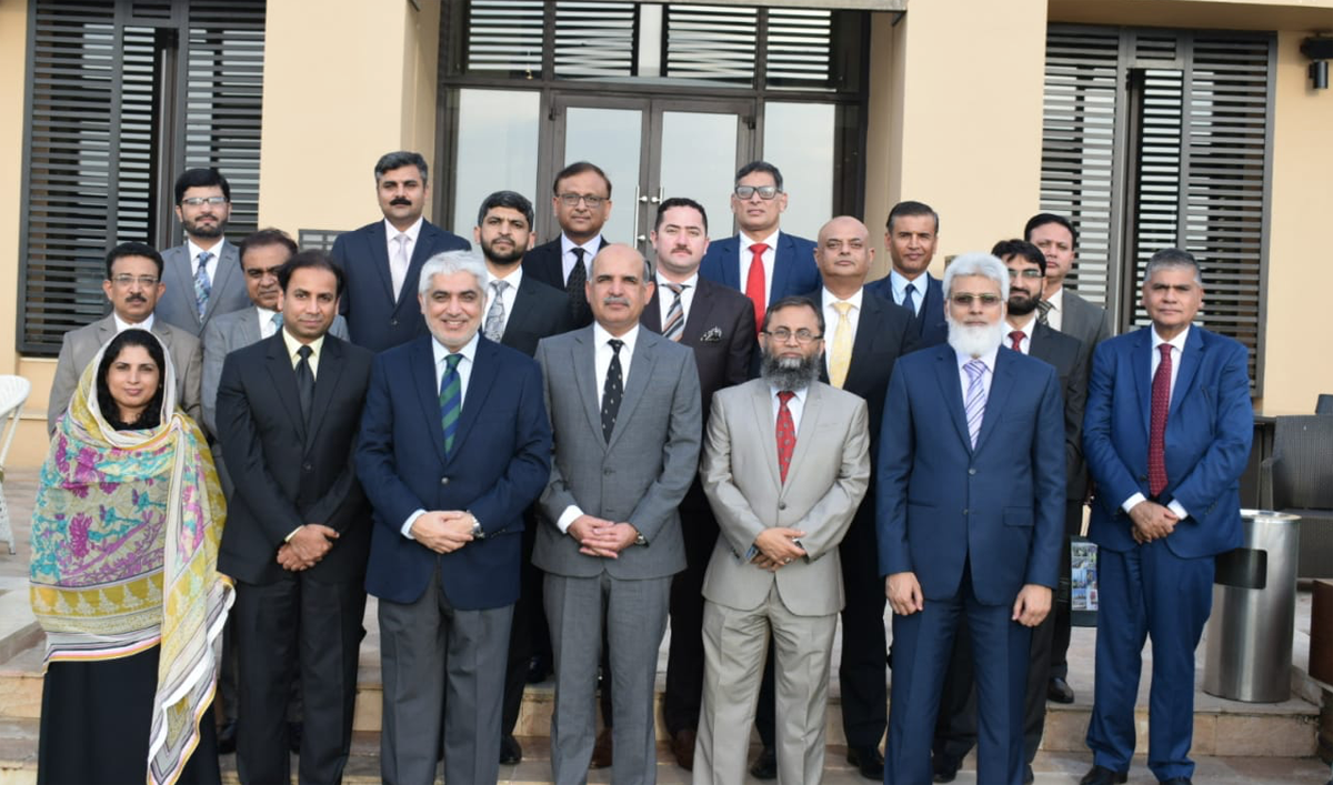 The Consulate General of Pakistan in Jeddah held a farewell lunch for outgoing Ambassador to Saudi Arabia, Khan Hasham bin Saddique on Tuesday. (Photo courtesy: Consulate General of Pakistan in Jeddah)