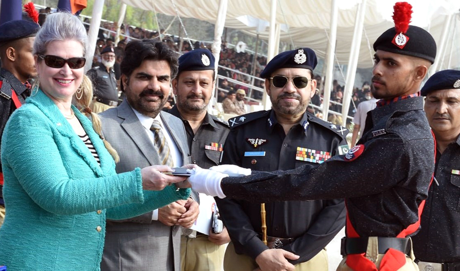 The United States and Sindh Police inaugurate firearms simulators to increase police training capacity and operational readiness in Karachi on Wednesday. (Photo credit: Sindh Police)