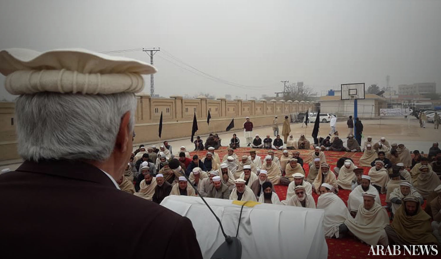 Tribesmen in Jamrud, the main town in Khyber tribal district, hold a grand Jirga (grand tribal council), demanding the US to compensate them for damage to their properties and using their routes as lines of communication. The tribesmen also seek blood money for those who were killed in attacks on NATO supplies. (AN photo)