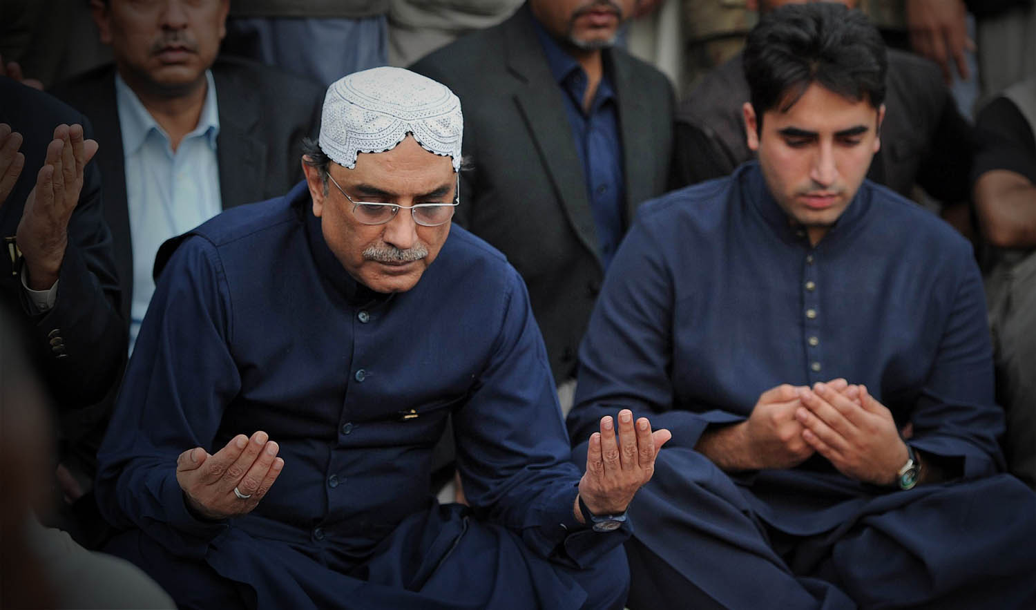 Benazir Bhutto’s husband, former President Asif Ali Zardari, her son Bilawal who is the Chairman of the Pakistan Peoples Party (PPP), and Zardari's sister Faryal Talpur, are among 172 prime suspects accused of holding fictitious bank accounts. (AFP/File)