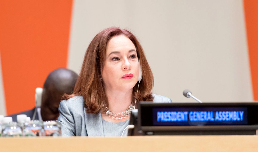 United Nation General Assembly (UNGA) President Maria Fernanda Espinosa will travel to Pakistan next week. (Photo courtesy: Maria Fernanda Espinosa's twitter account)