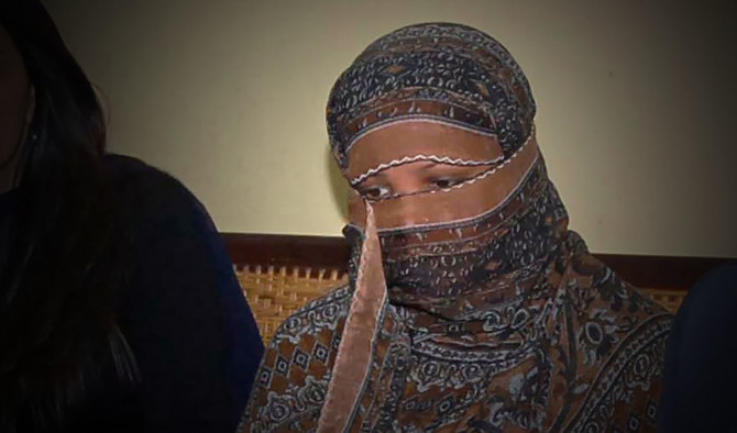This file photo released by the Punjab Governor's House shows Pakistani Christian woman Asia Bibi at the Central Jail in Sheikhupura on Nov. 20, 2010. (Punjab Governor’s House via AFP)