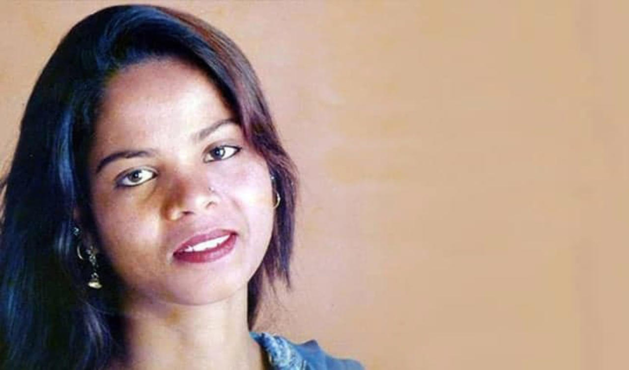 Asia Bibi, who spent eight years on death row, has been in hiding since the Supreme Court freed her in October, with religious hard-liners calling for her death and putting pressure on the government to prevent her from leaving the country. (AFP)