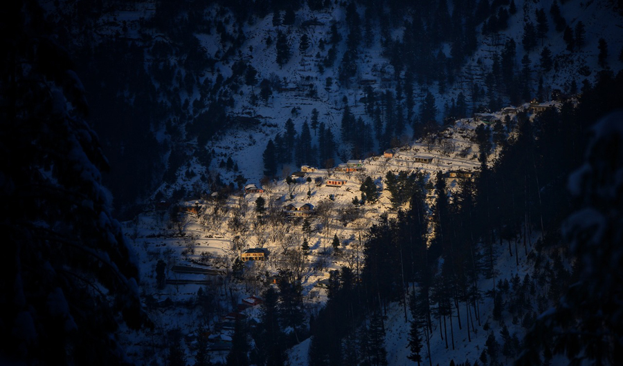 Snowfall in Shangla, Chitral, Dir, Kalam, Madyan and other towns of Khyber Pakhtunkhwa (KP) covers the lush green mountains under a white shawl. (Photo courtesy: Tourism Corporation of Khyber Pakhtunkhwa (TCKP)