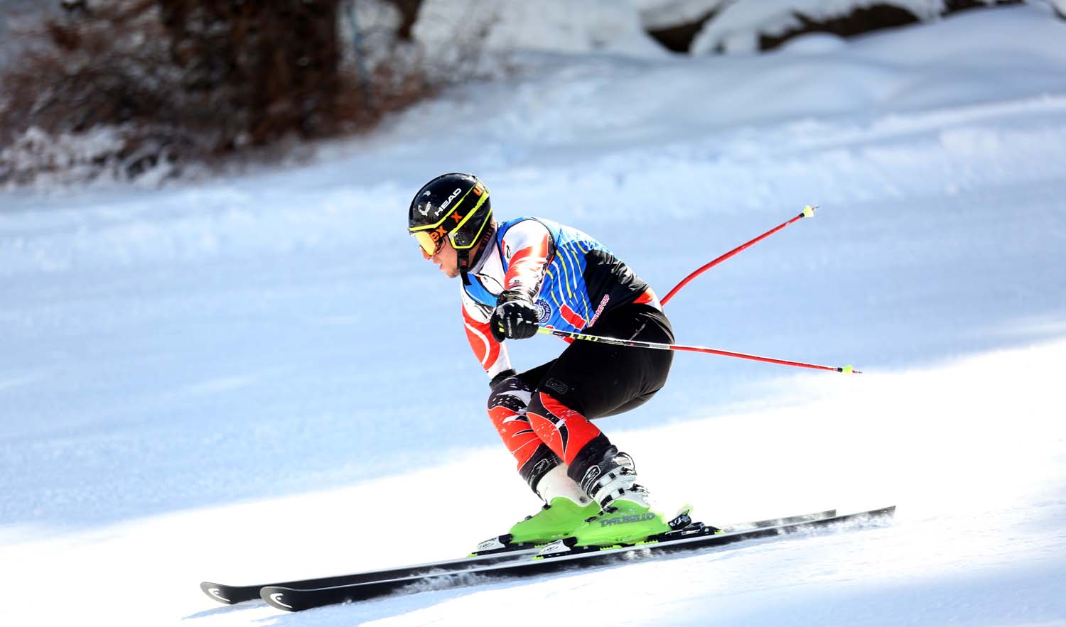 An international skier in action on the slopes of PAF Ski resort Naltar. (Photo courtesy: PAF)