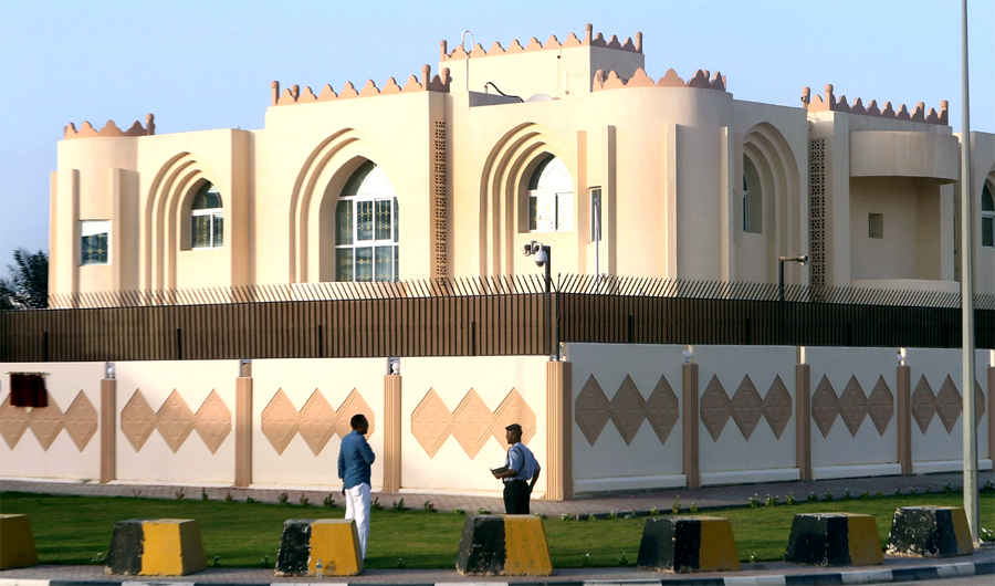 In this file photo, The Taliban’s political bureau in Doha, Qatar. The group said on Saturday that it has met with the new US envoy for Afghanistan, Zalmay Khalilzad in Doha on Friday. (AP/photo)
