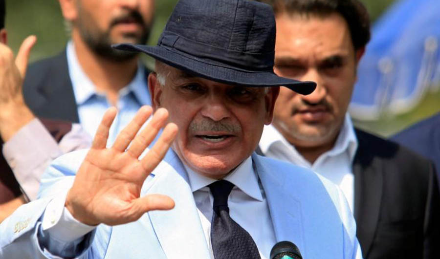 Shahbaz Sharif, president of Pakistan Muslim League-Nawaz and leader of the opposition in the National Assembly, appeared before an anti-graft tribunal in Lahore on Monday. (Reuters)