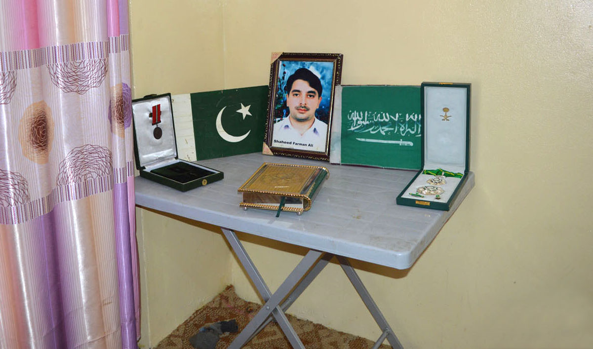 Farman Ali Khan, a resident of Swat in northern Pakistan, lost his life after saving fourteen people from drowning in flood waters in Jeddah on Nov. 26, 2009. (AN photo by Rafi Ullah)