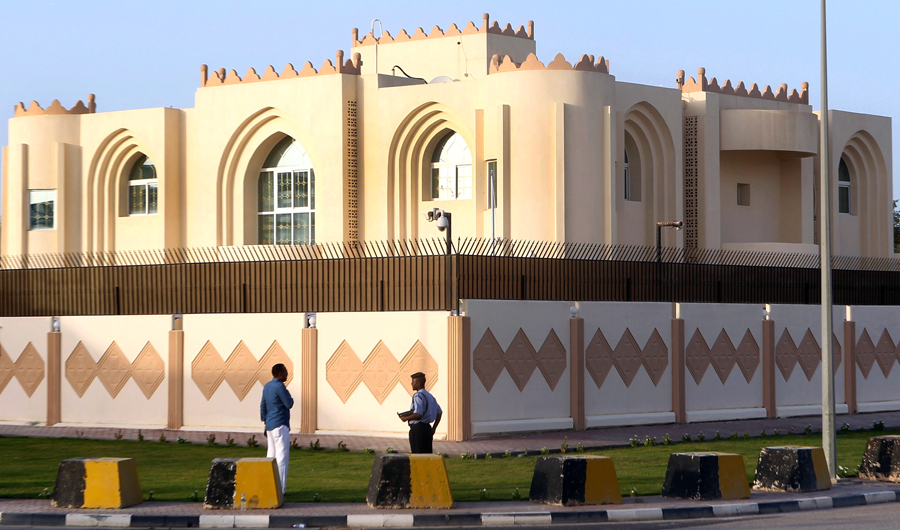 The Taliban political office in Doha, Qatar. The presence of the Taliban’s deputy chief at talks with the United States suggests that the insurgent group’s negotiators could have the decision making authority they lacked before. (AP)