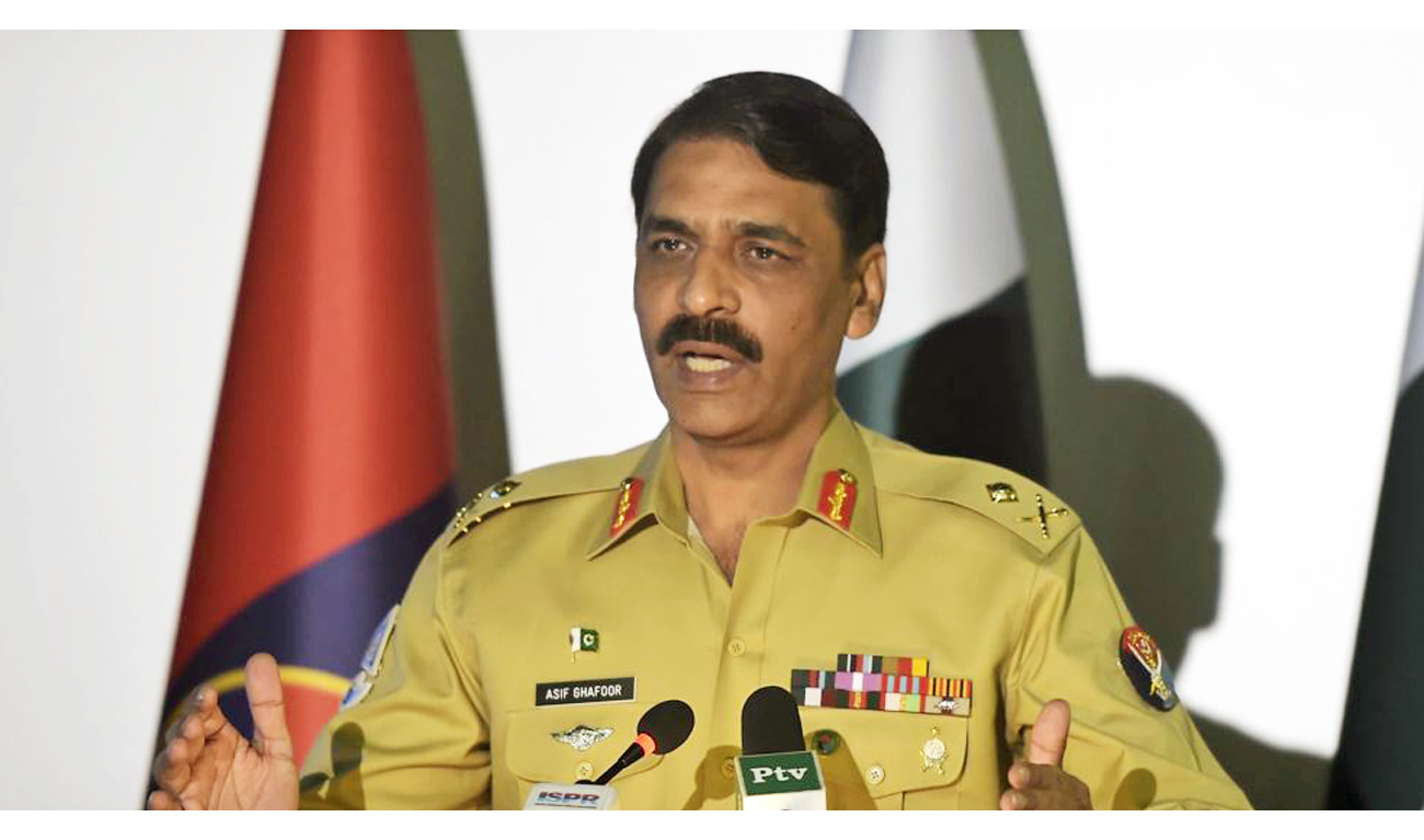 Pakistan military spokesman Major General Asif Ghafoor addresses a press conference in Rawalpindi, April 17, 2017. (AP/File)