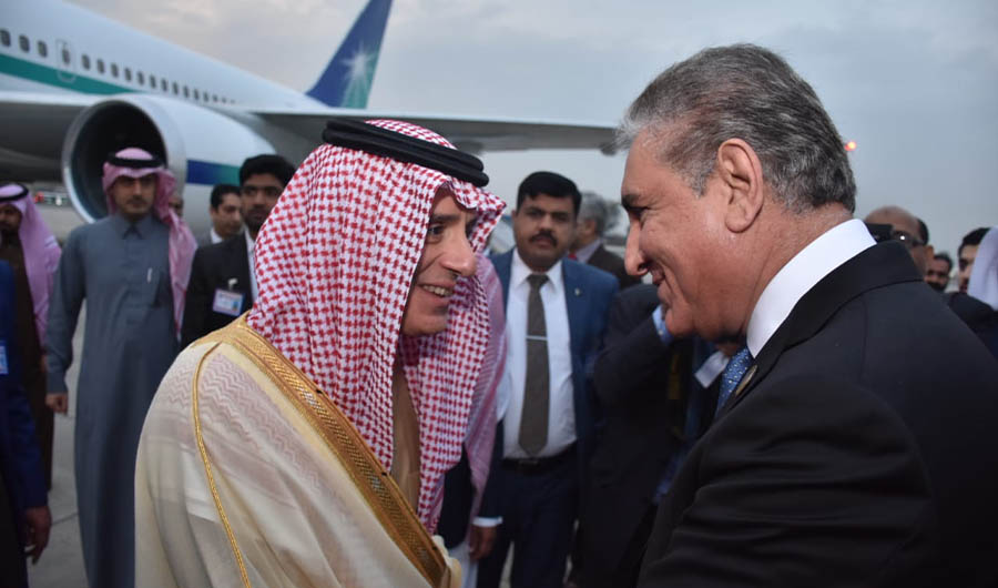 Pakistan Foreign Minister Shah Mahmood Qureshi spoke to his Saudi counterpart, Adel bin Ahmed Al-Jubeir, Wednesday night over telephone discussing regional security situation. (Photo courtesy: PID)